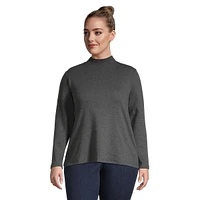 Plus Mockneck Solid Top