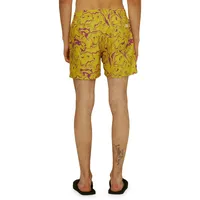 Mashed-Print Swim Shorts