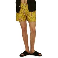 Mashed-Print Swim Shorts