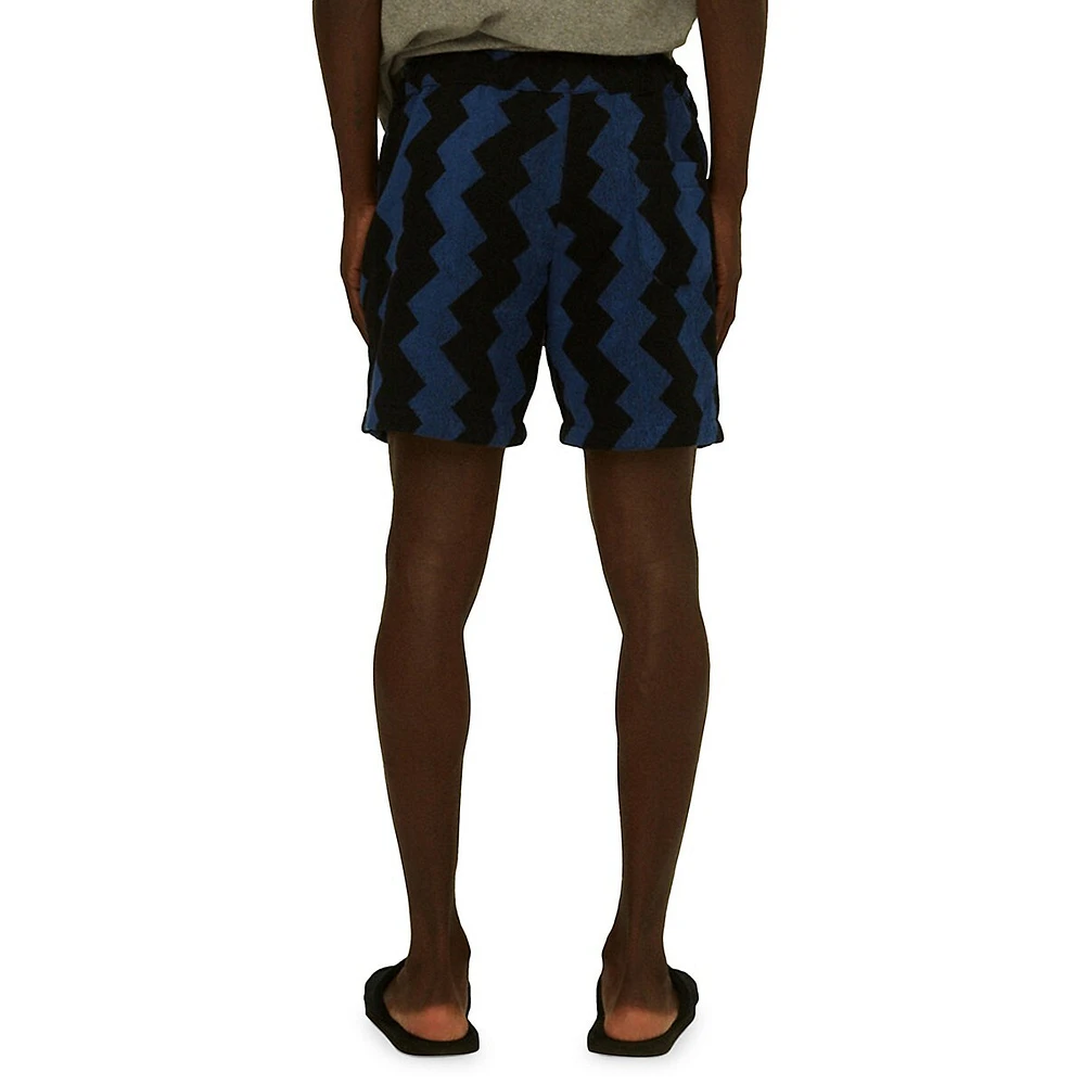 Short en tissu bouclé Galaxy Zig