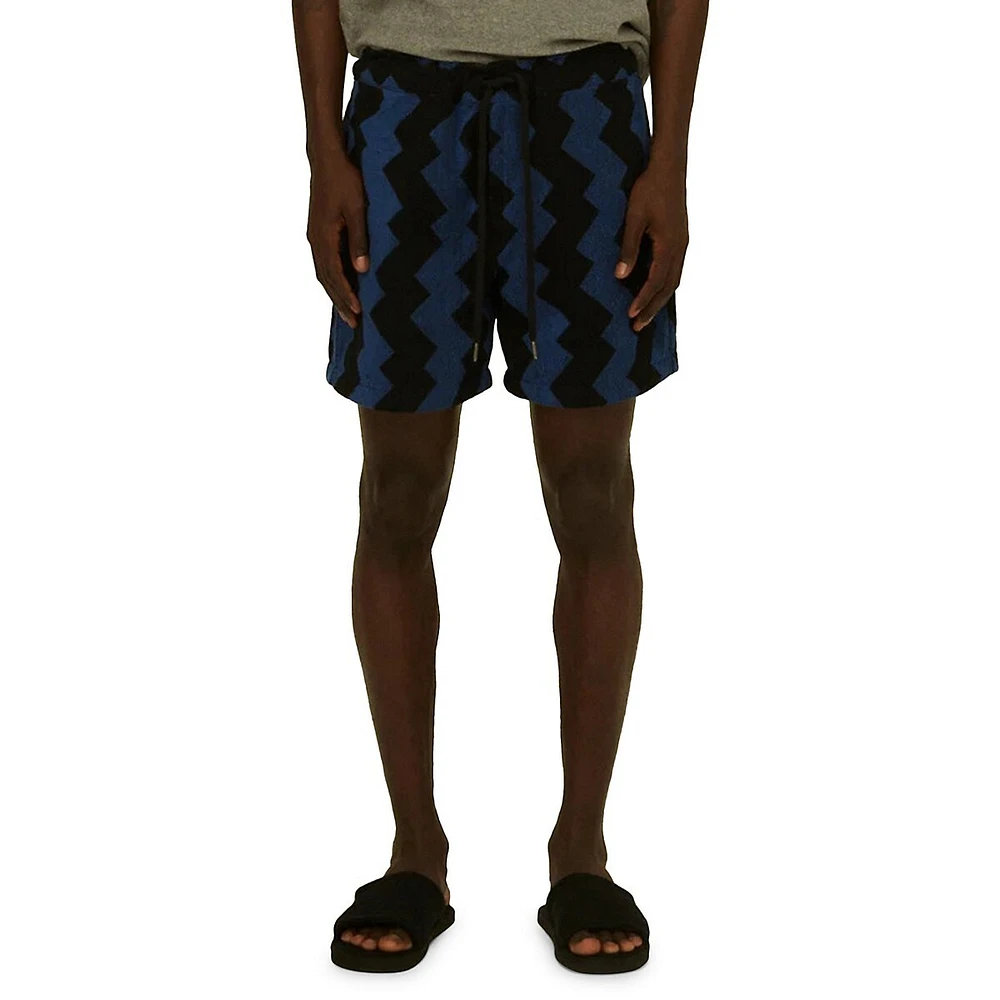 Short en tissu bouclé Galaxy Zig
