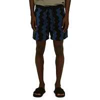 Short en tissu bouclé Galaxy Zig