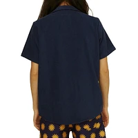 Navy Cuba Terry Shirt