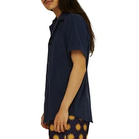 Navy Cuba Terry Shirt