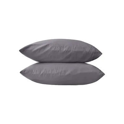 2-Piece Rayon From Bamboo & Linen Pillowcases Set