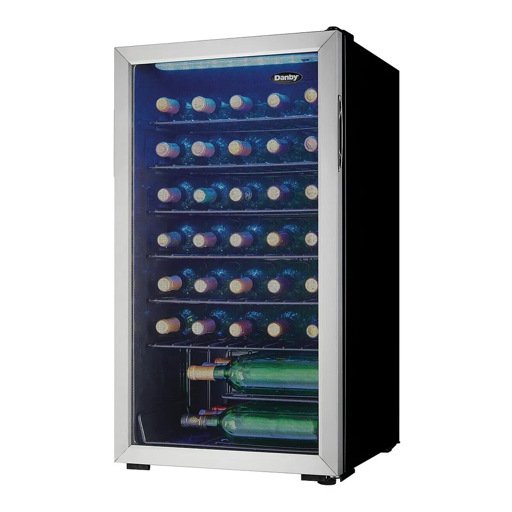 Dwc036a1bssdb-6 36 Bottle Free-standing Wine Cooler In Stainless Steel