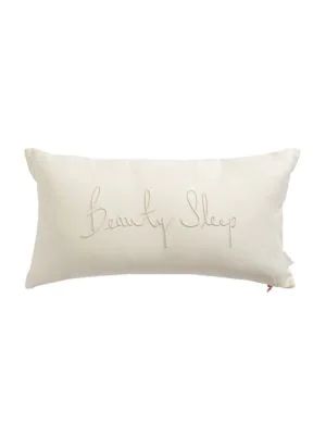 Embroidered Graphic Cotton Pillow