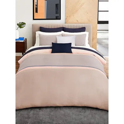 Sierra1 Cotton 3-Piece Striped Duvet Cover Set