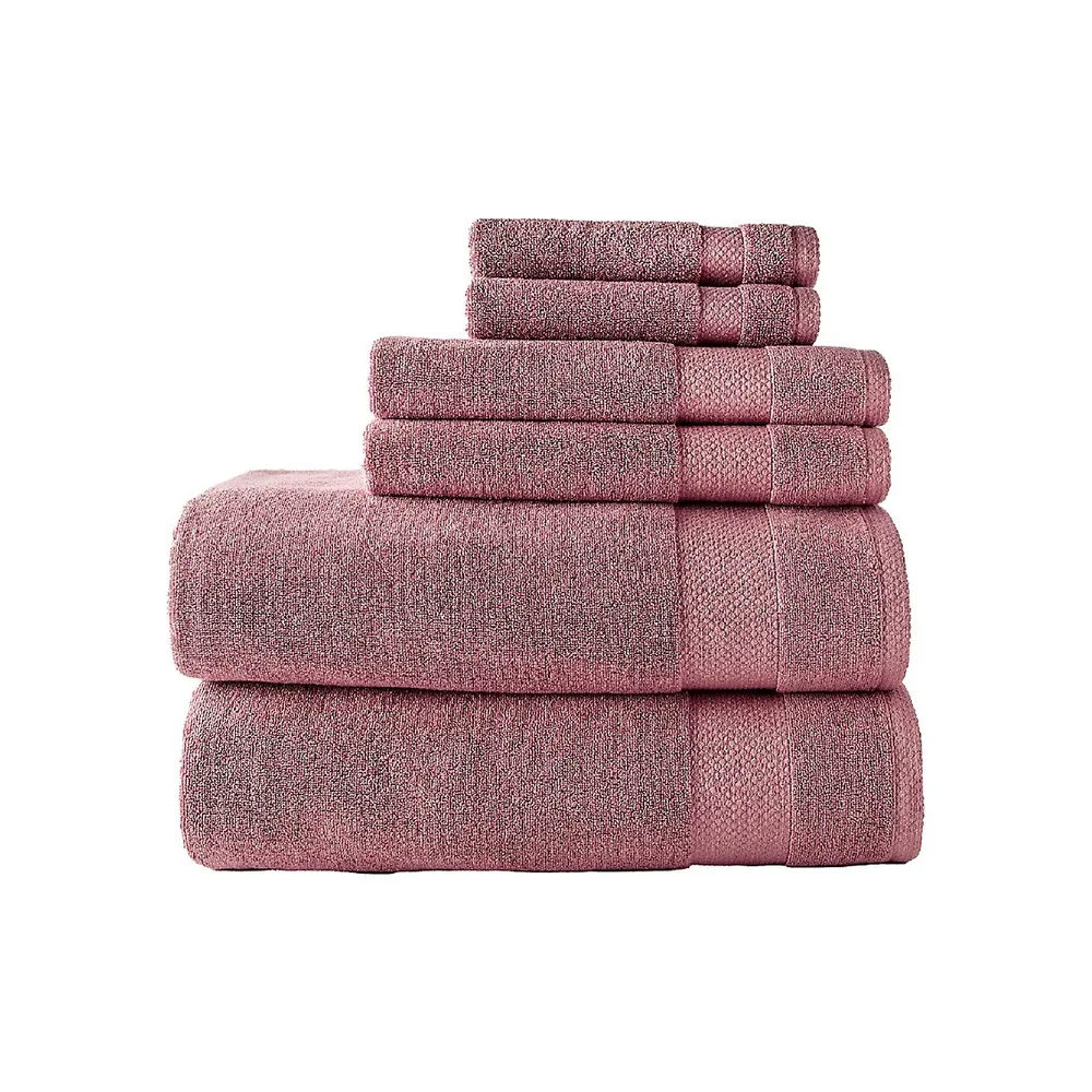 Lacoste Heritage 6 Piece 100% Cotton Towel Set