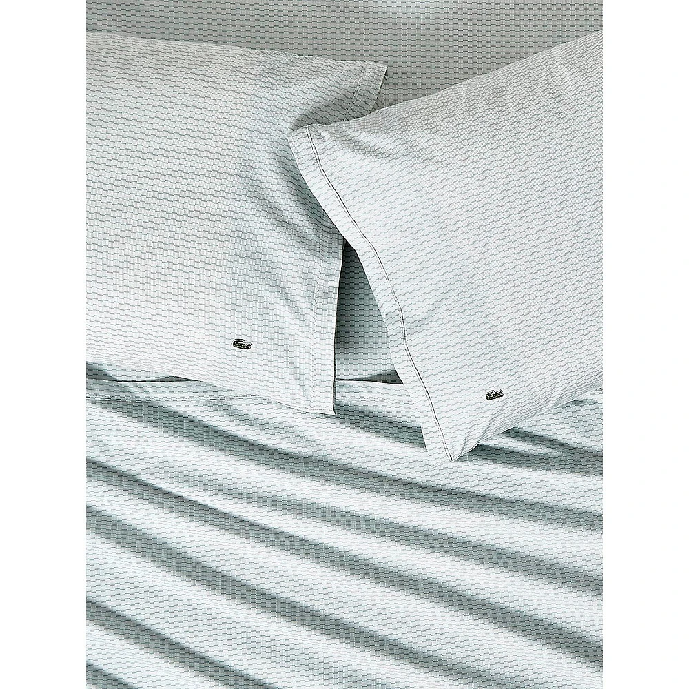 Shifted Stripes 200 Thread Count Cotton Percale 4-Piece Sheet Set