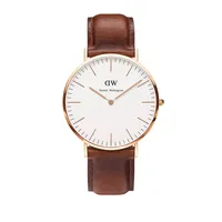 Classic St Mawes 40mm Leather Strap Watch