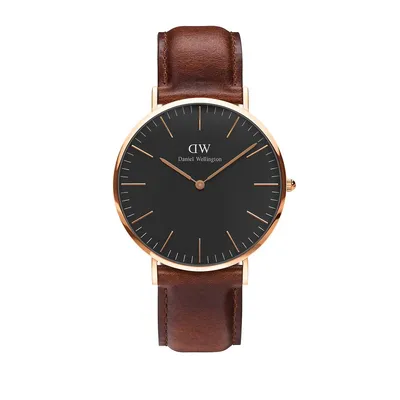 Classic St Mawes 40MM Leather Watch