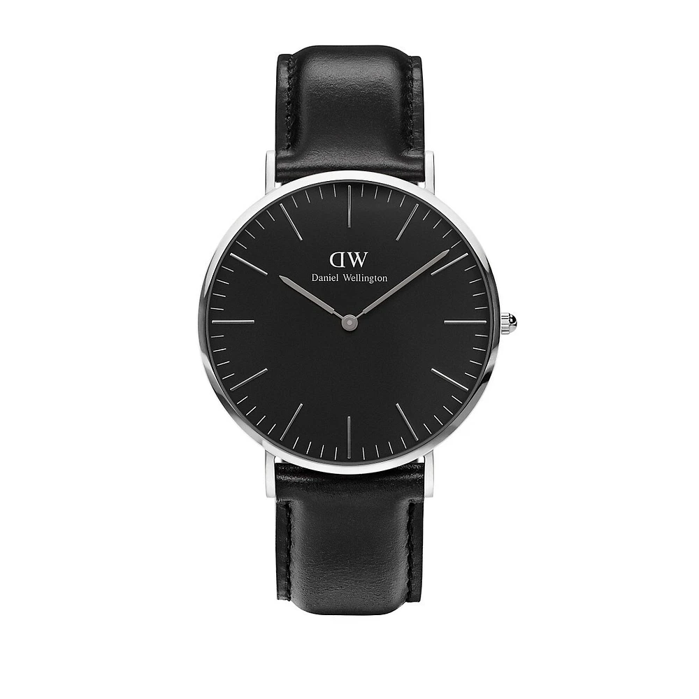 Classic Sheffield 40MM Leather Watch