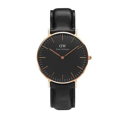 Classic Sheffield 36MM Leather Watch