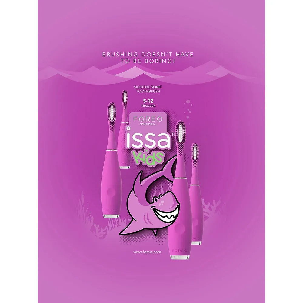 Brosse à dents sonique en silicone Issa Kids