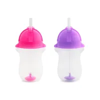 2-Pack Any Angle Click Lock Weighted Straw Trainer Cups