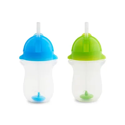 2-Pack Any Angle Click Lock Weighted Straw Trainer Cups