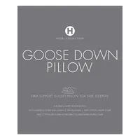 Back Sleeper European Goose Down Pillow
