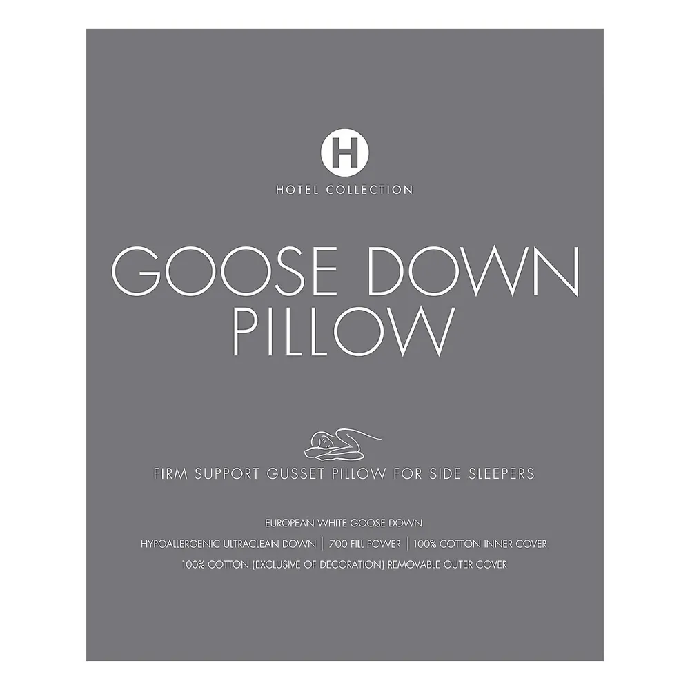 Side Sleeper European Goose Down Pillow