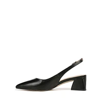 Racer Leather Slingback Pumps