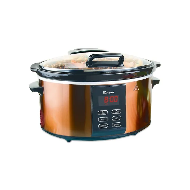 Euro Cuisine SCX6 Electric Slow Cooker - 6QT - Copper Finish