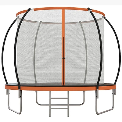 8ft Outdoor Trampoline With Enclosure Net And Ladder