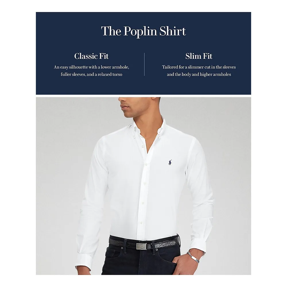 Slim-Fit Poplin Shirt