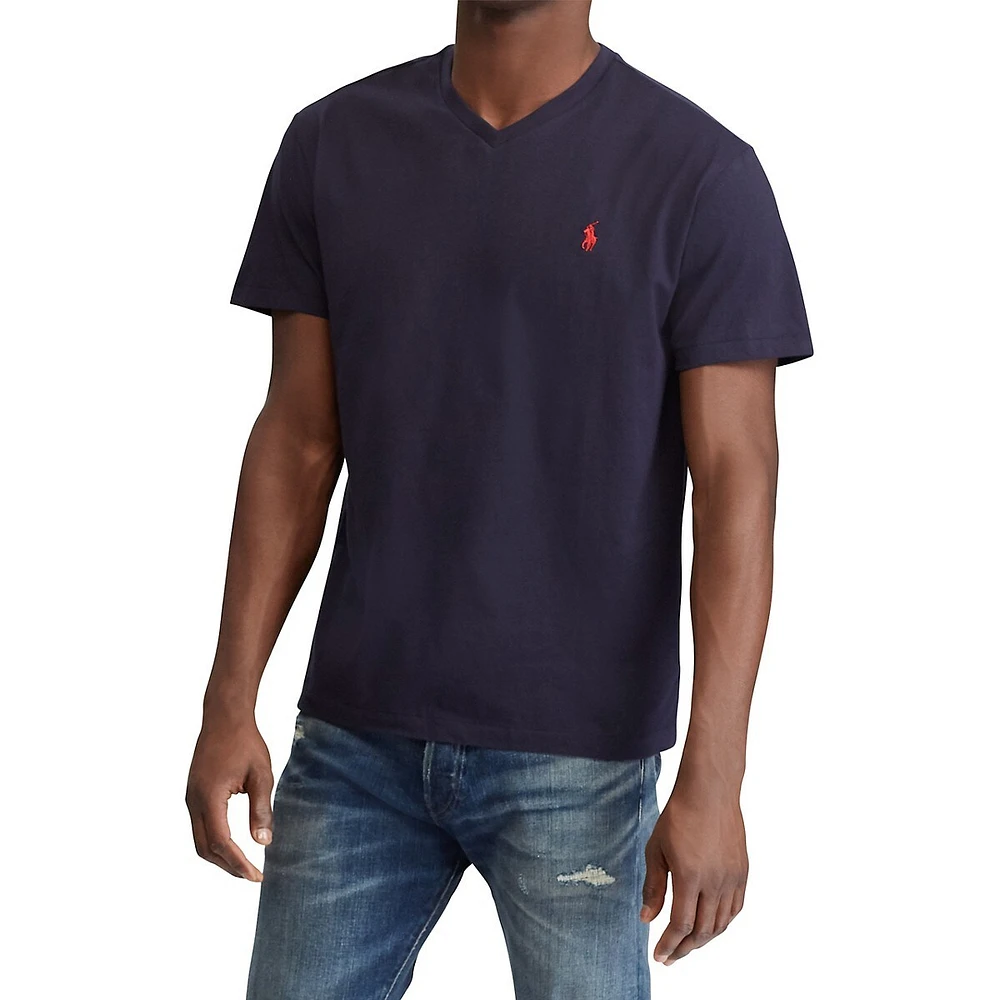 Classic Fit V-Neck Cotton T-Shirt