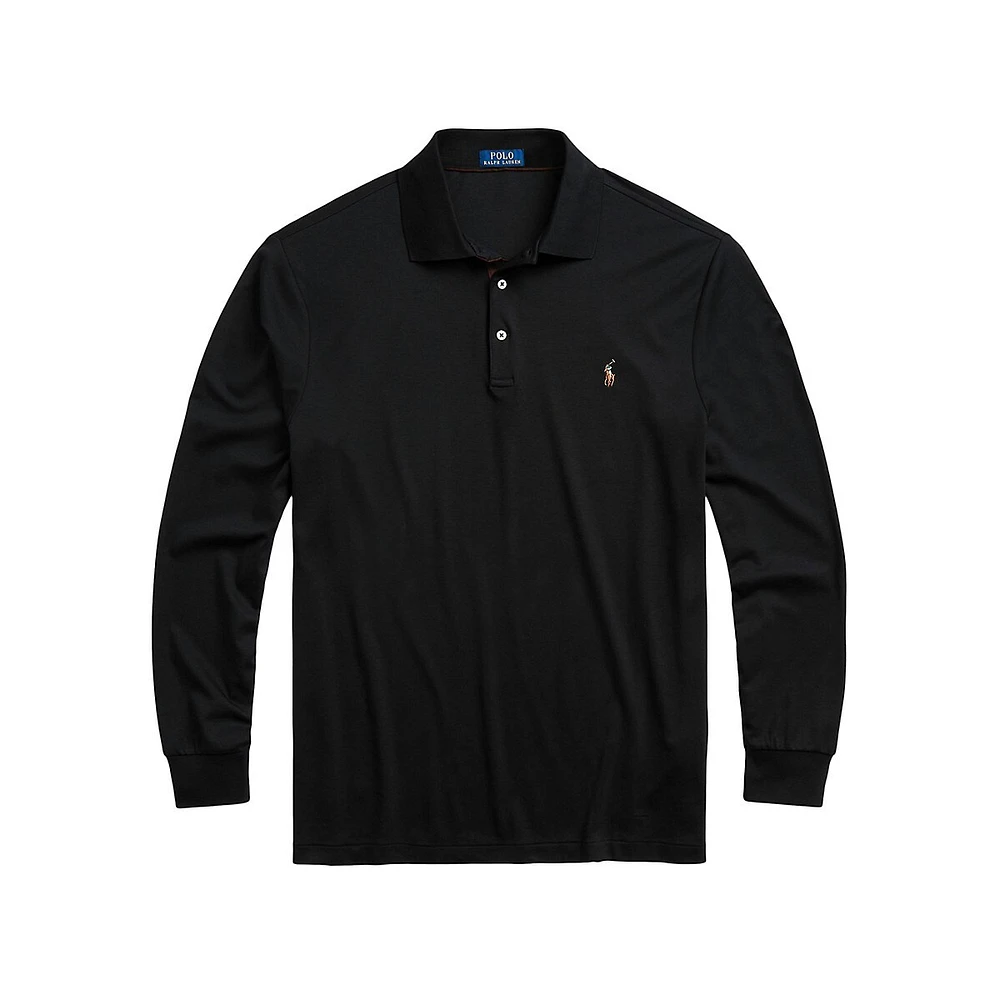 Big & Tall Signature Long-Sleeve Polo Shirt