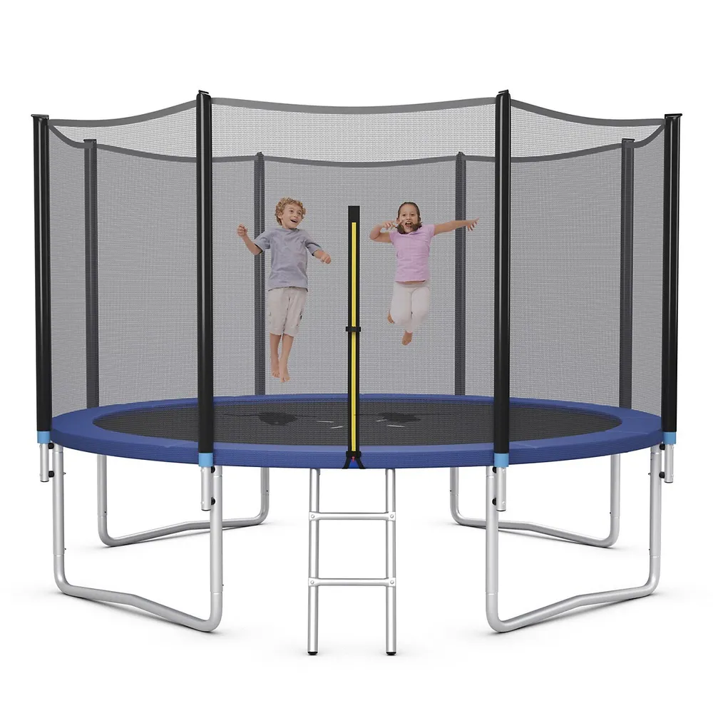 Ft Outdoor Trampoline Bounce Combo W/safety Closure Net Ladder