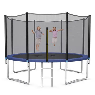 Ft Outdoor Trampoline Bounce Combo W/safety Closure Net Ladder