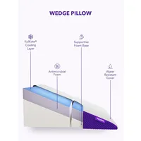 Antimicrobial Memory Foam Wedge Pillow — Kulkote® Cooling Technology
