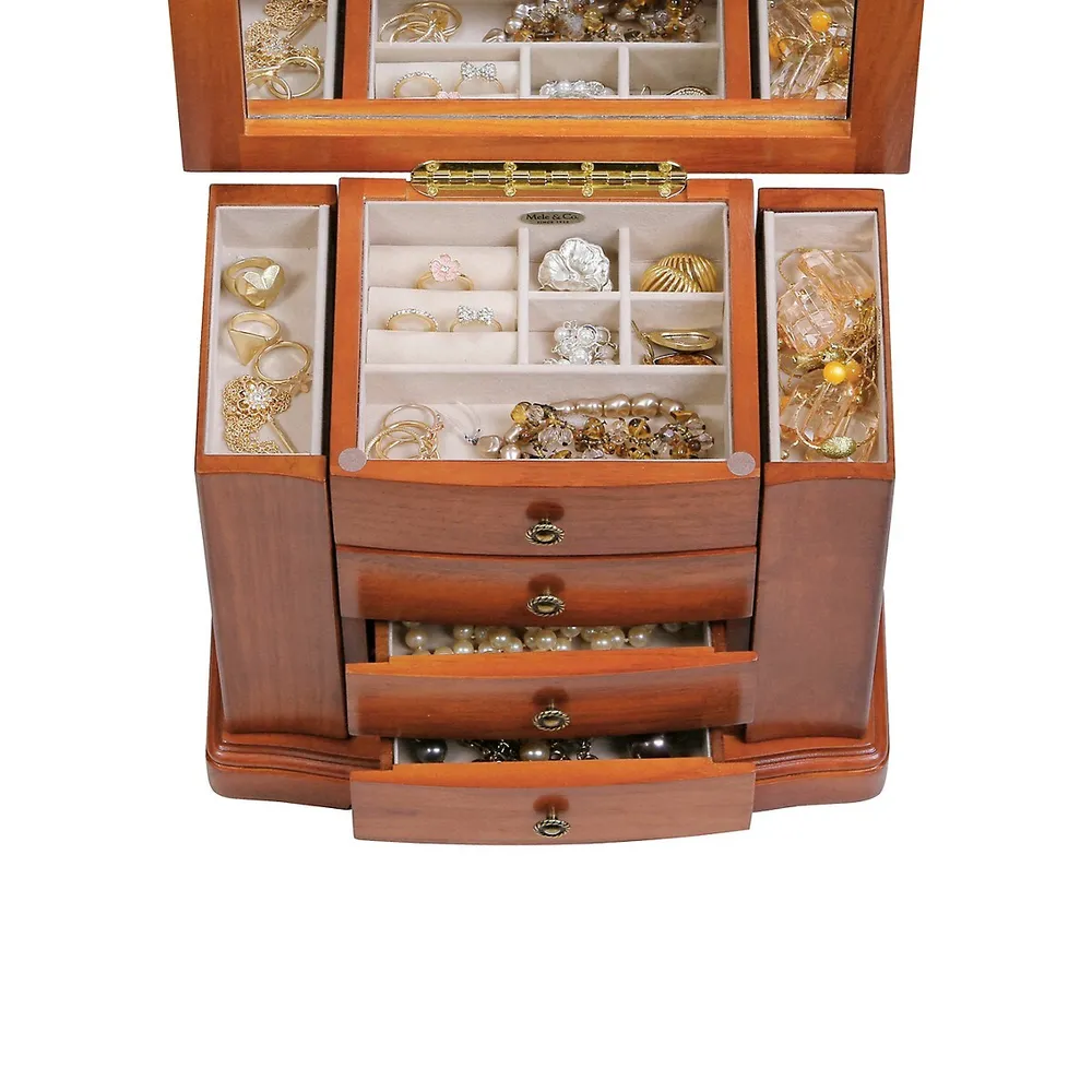 Mele and Co Harmony Wooden Musical Jewellery Box Southcentre Mall