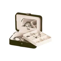 Giana Plush Jewellery Box with Lift Out Tray