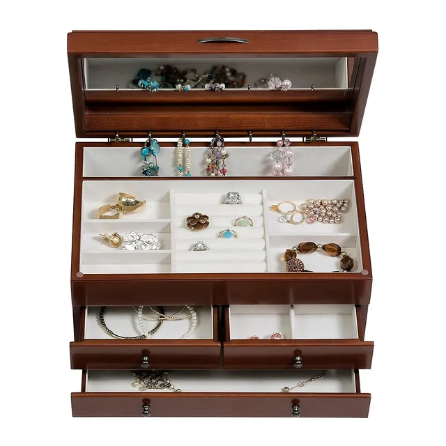 Mele and Co Fairhaven Wooden Jewellery Box Willowbrook Shopping Centre