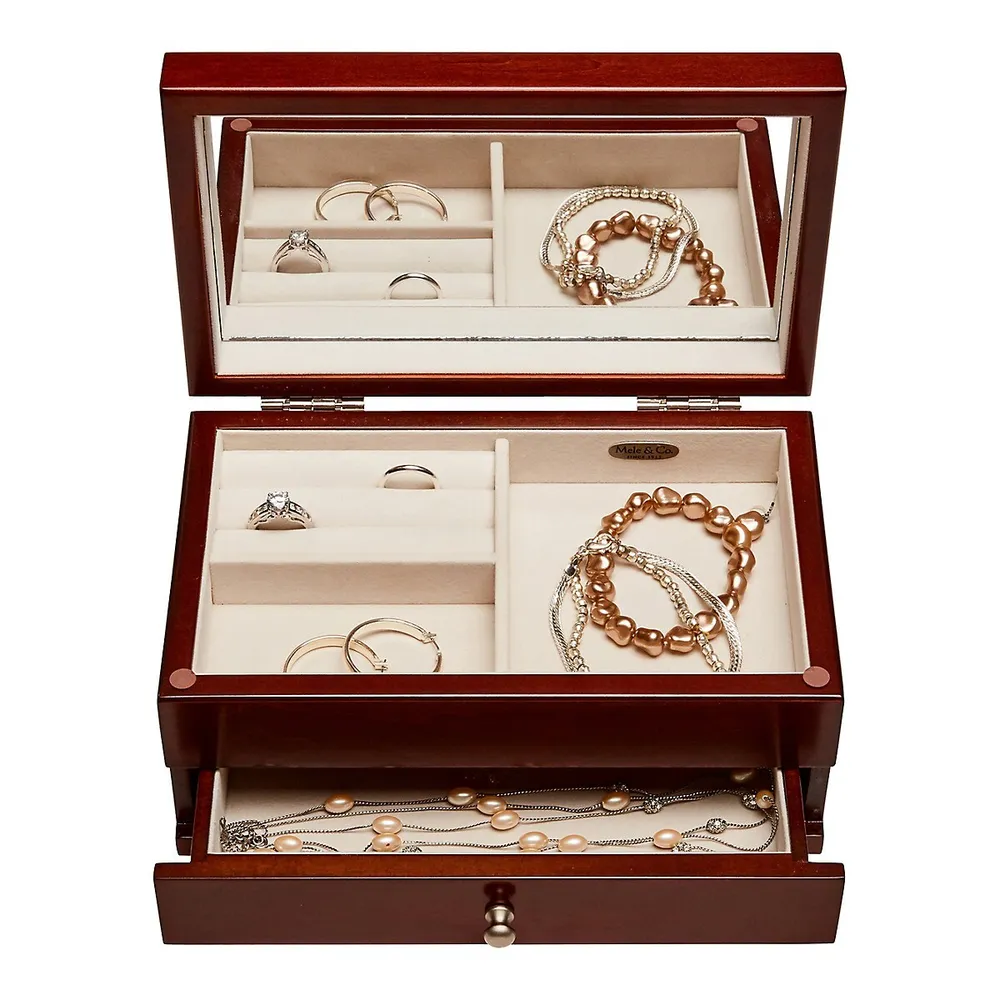 Mele and Co Brynn Wooden Jewellery Box Southcentre Mall
