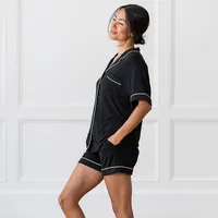 Top Only - Women's Bamboo Stretch Knit Classic Short Sleeve Pajama