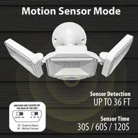 2000 Lumen 110V Motion Sensor Outdoor Bionic Hardwired Flood Light