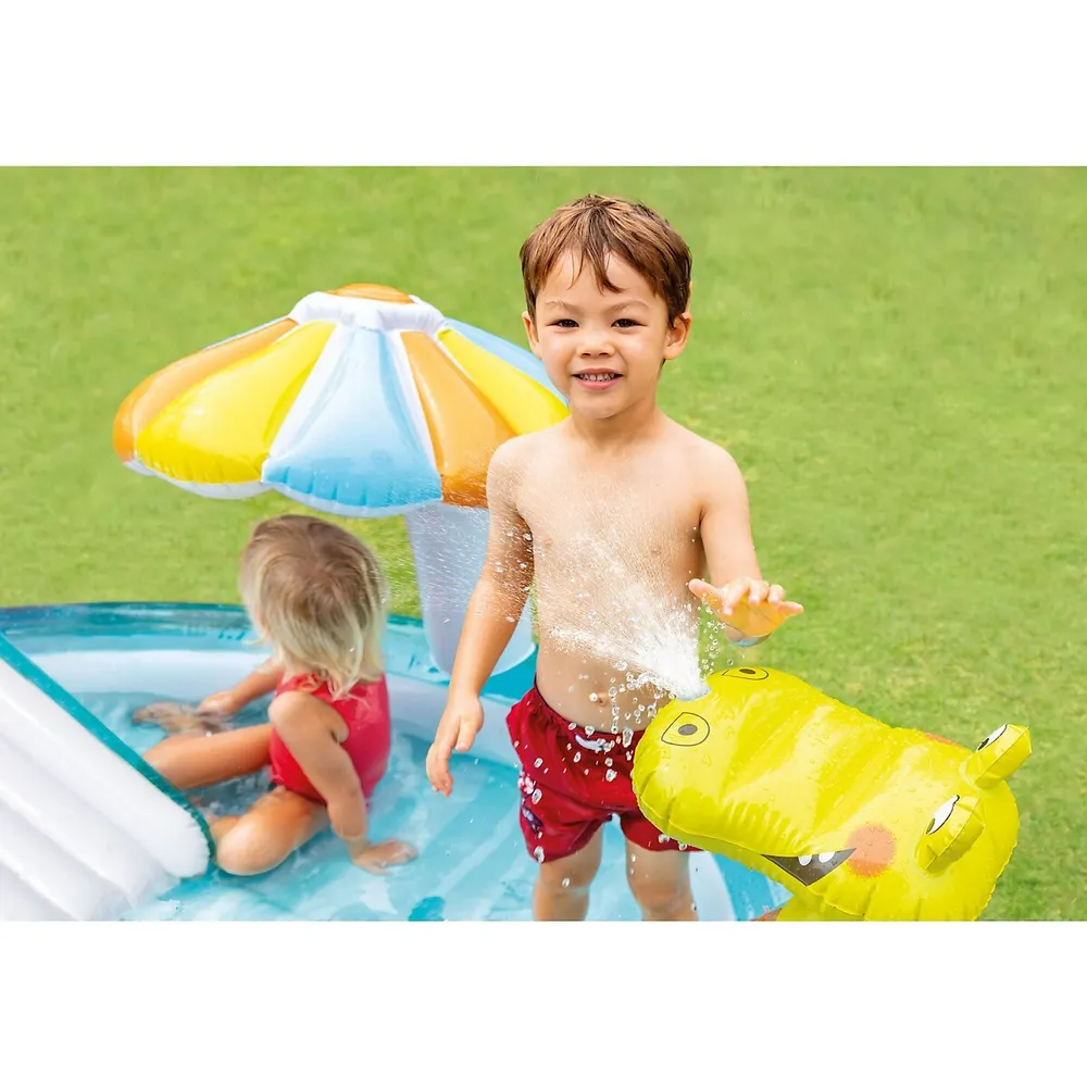 Kids Outdoor Inflatable Gator Kiddie Pool