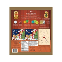 Calendrier de l'avent de chocolat au lait avec assortiment d’oursons