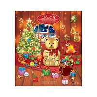 Calendrier de l'avent de chocolat au lait avec assortiment d’oursons