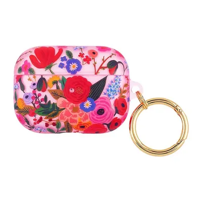 Airpods Pro Rifle Paper Clear Blush Garden Party Case W/ Circular Ring