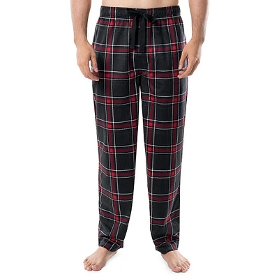Pantalon de pyjama en molleton soyeux à carreaux