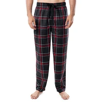 Pantalon de pyjama en molleton soyeux à carreaux