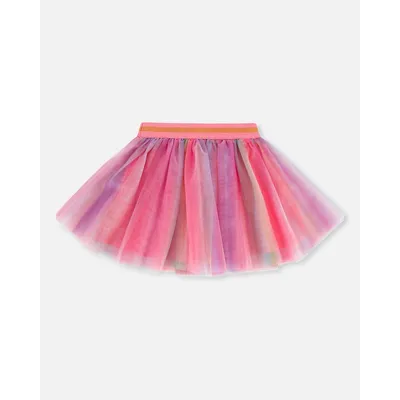 Tulle Skirt Rainbow Stripe