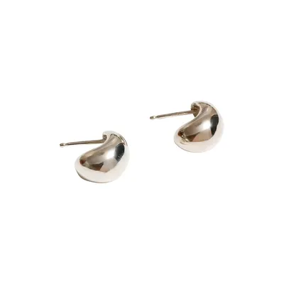 Boucles d'oreilles à anneaux semi-circulaires en argent sterling Core Remy
