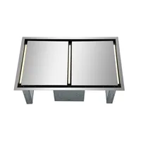 Arezzo 44” Inch. Built-in Ceiling Range Hood Stainless Steel 1200 Cfm Double Motor Fan Perimetric Heat, Recess In Soffit Range Hood Steam Capture With Remote Control - FRHRE5312-44