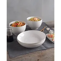 Natural Canvas Stoneware Pasta Bowl