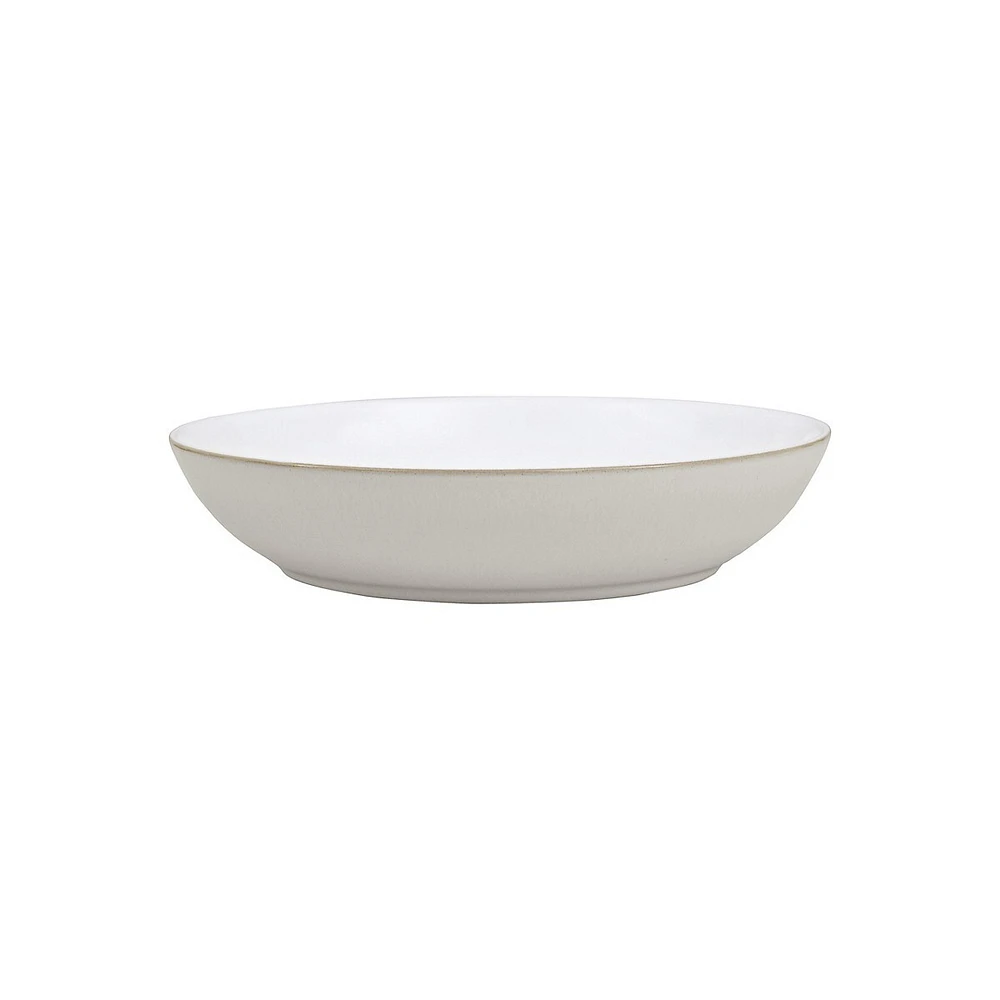 Natural Canvas Stoneware Pasta Bowl