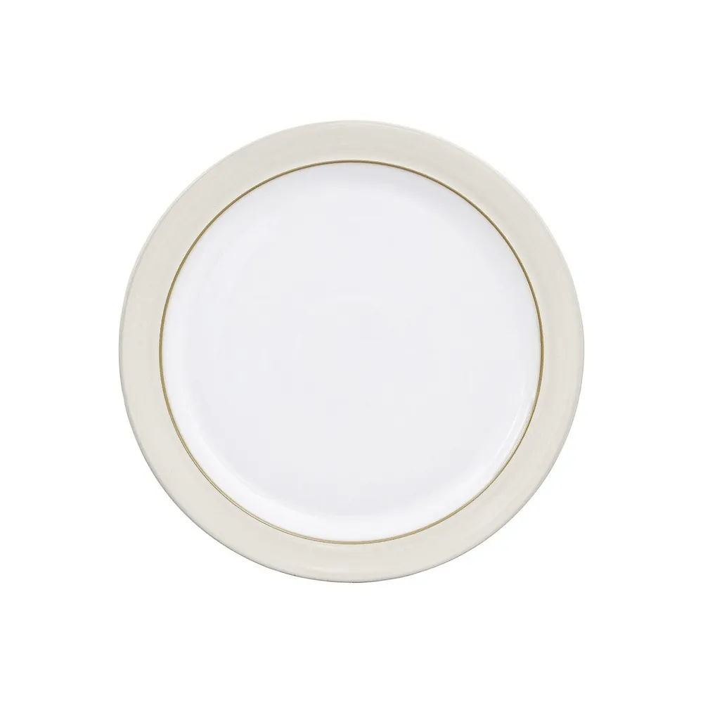 Natural Canvas Stoneware Dinner Plate